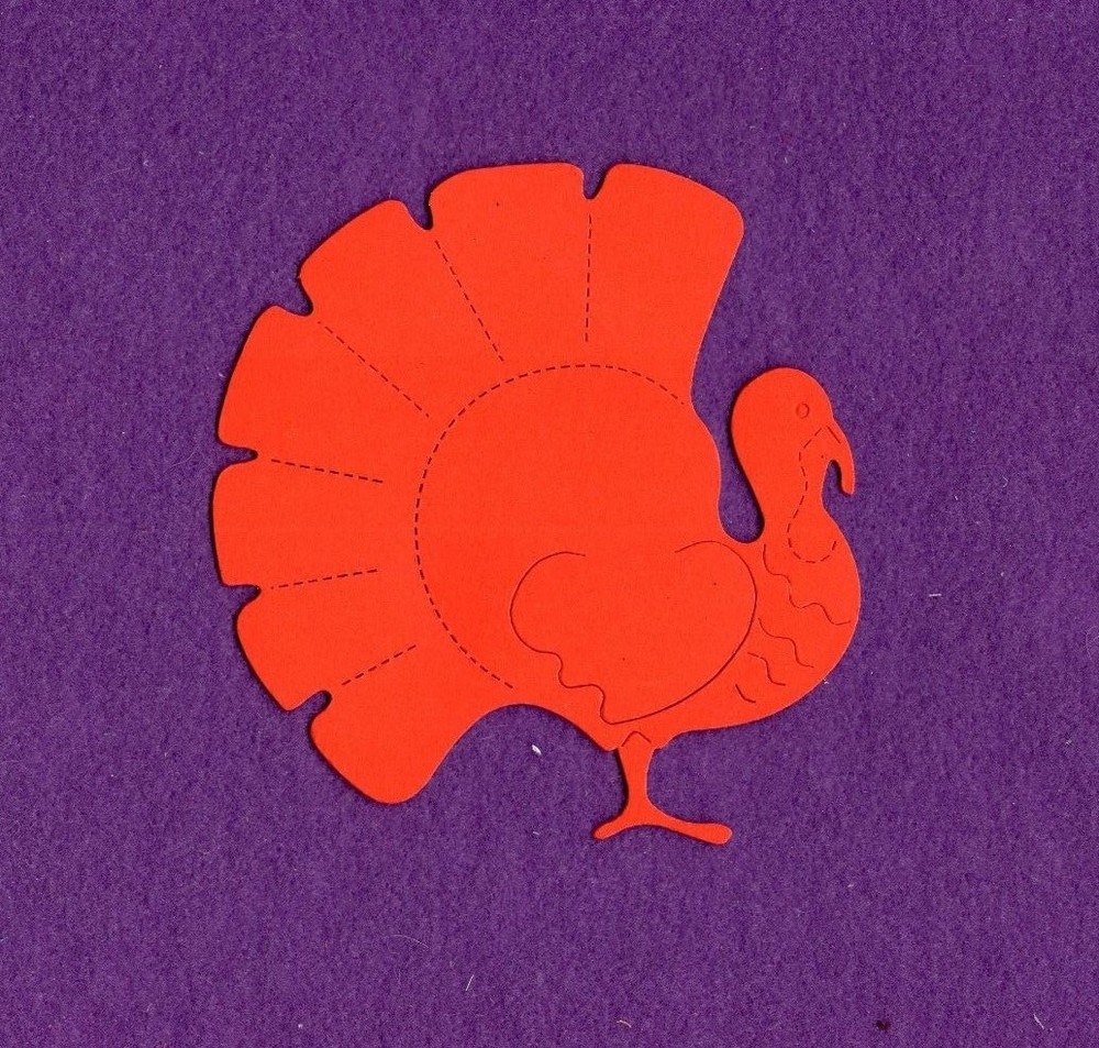 TURKEY large die cuts scrapbook cards