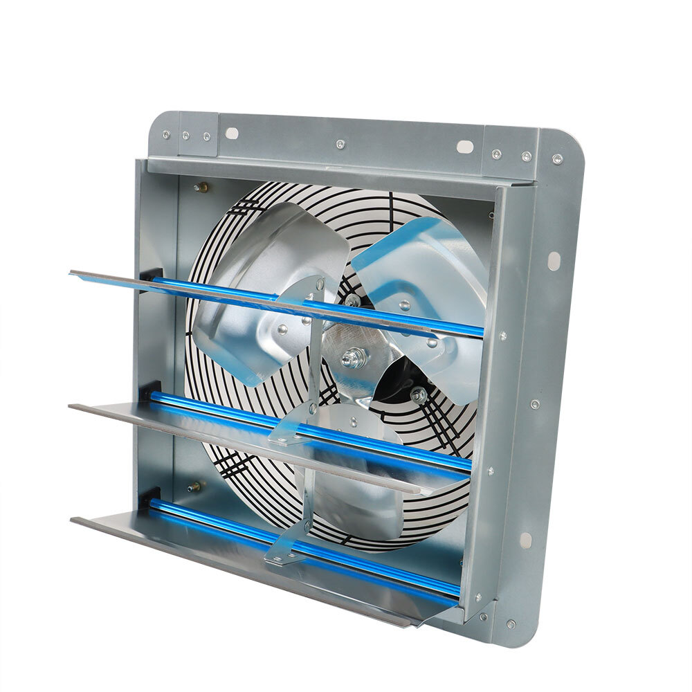 940CFM 12" Wall Mounted Shutter Exhaust Fan Aluminum High Speed With Controller