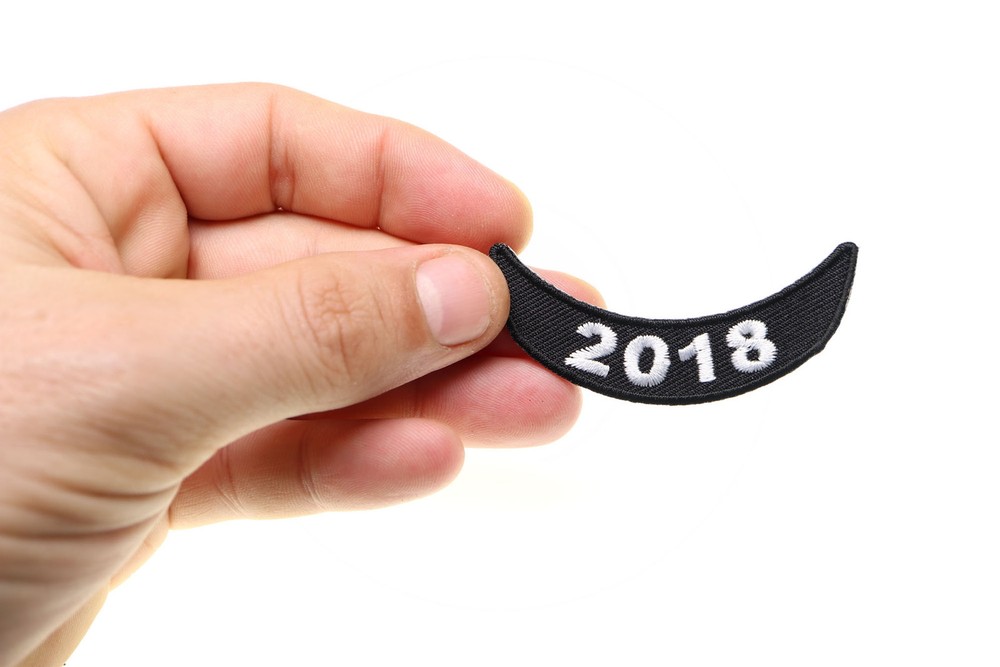 2018 Lower Rocker White Patch- 2.5x1 inch - P6047