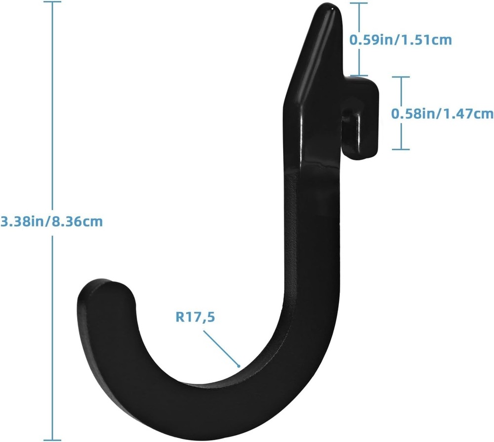 8PSC Squat Rack Accessories Hook Holder,Power Rack Attachments Hooks,DIY Storage