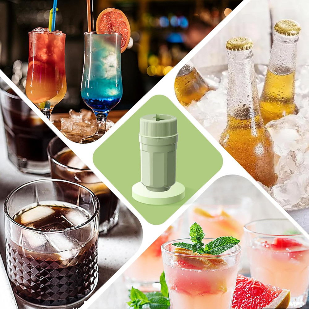 Reusable Ice Cube Tray Set with Lid & Release Tool - 3 Trays & 1 Tool