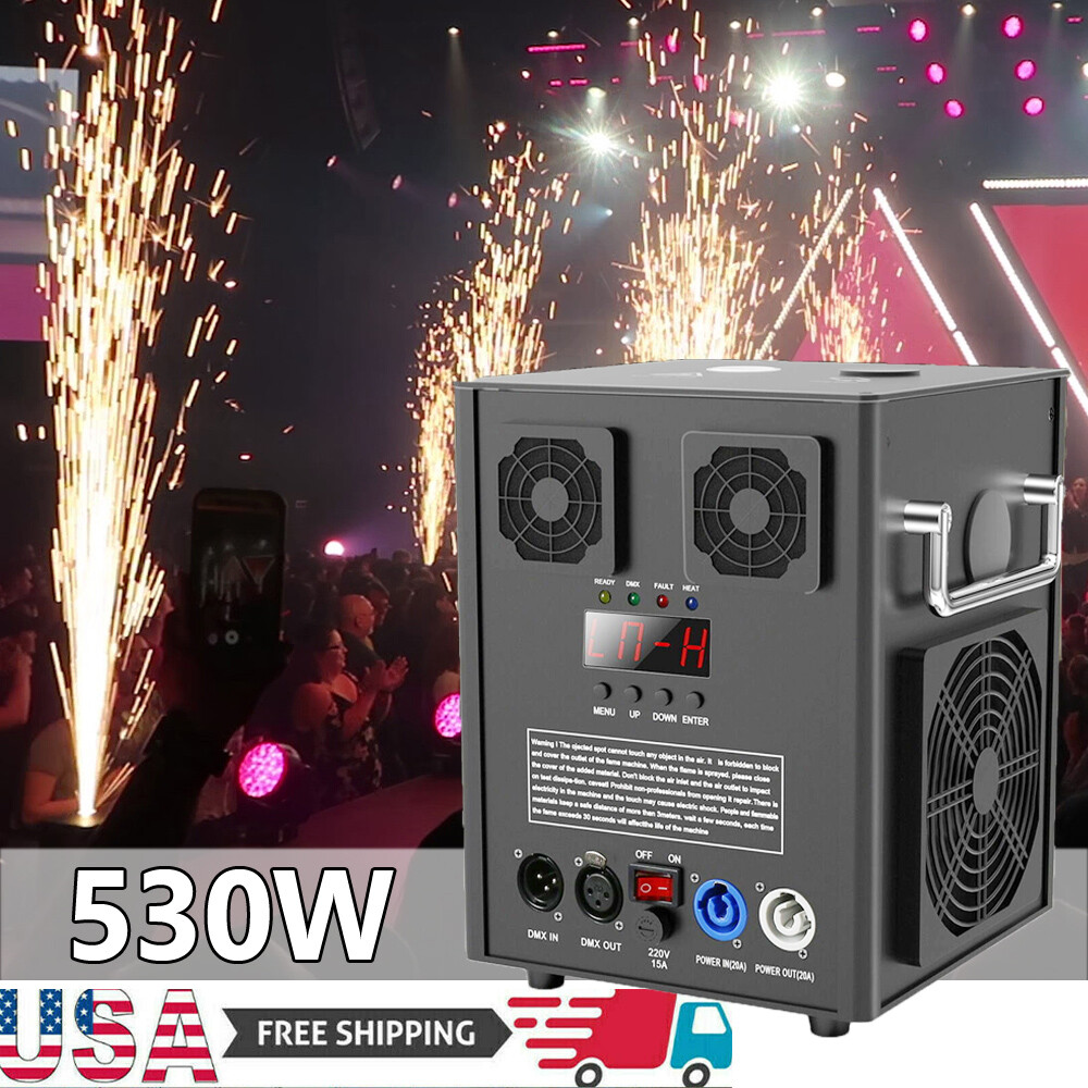 Large Cold Spark Machine Stage Firework machine DMX Party Effect Equipment Case