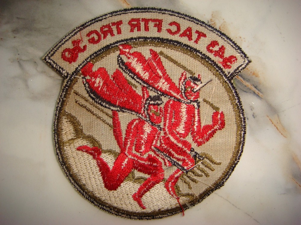 USAF 343rd TACTICAL FIGHTER SQUADRON " RED DEVILS" PATCH
