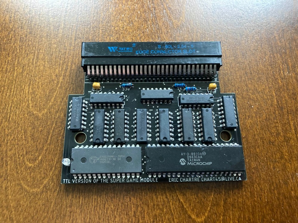 ColecoVision Super Generic Module TTL version, SGM w blue LED & Case