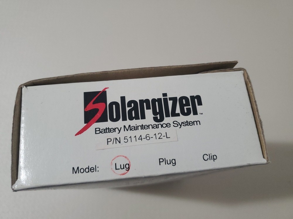 Solargizer Battery Maintenance System 5114-6-12-L Solar Powered Prevent Dead Bat