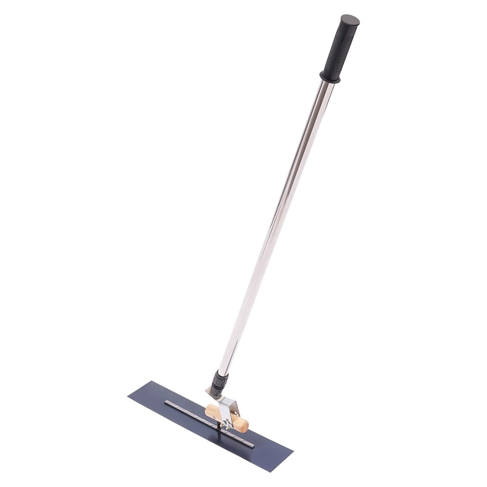 1.1-2m Adjustable Trowel, Cement Smoothing Tool, Silver Handheld Concrete Trowel