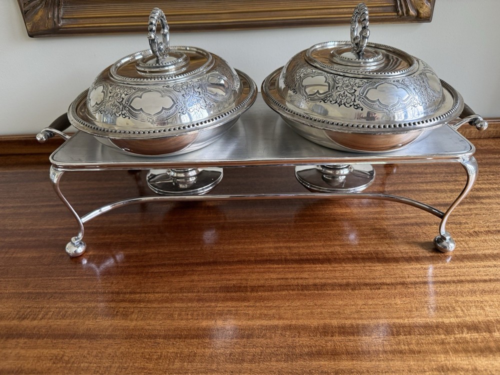 Fenton Bros. Entree Dishes With Warming Plate