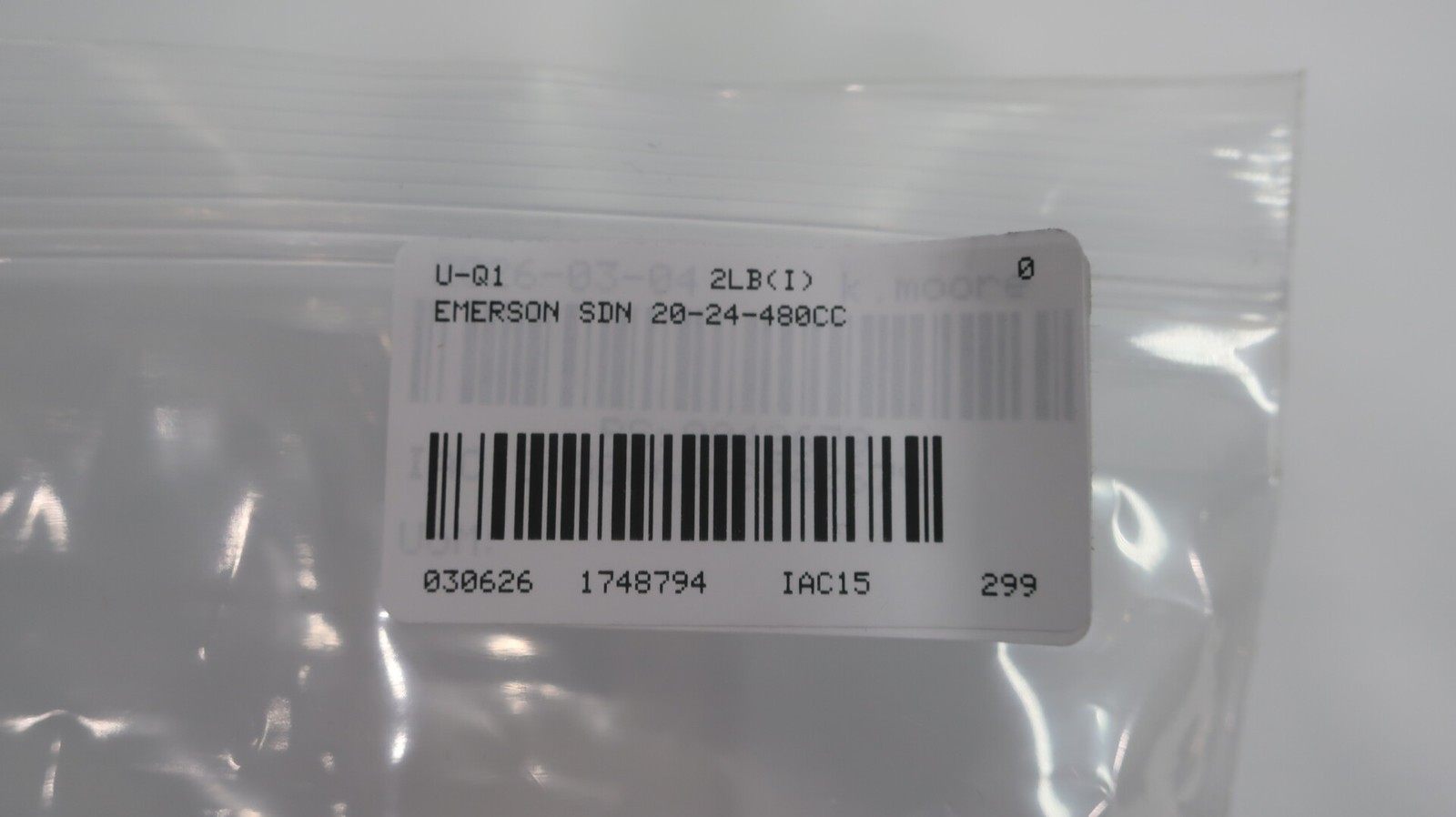 Emerson SDN 20-24-480CC Power Supply 20a 24v-dc 380-480v-ac