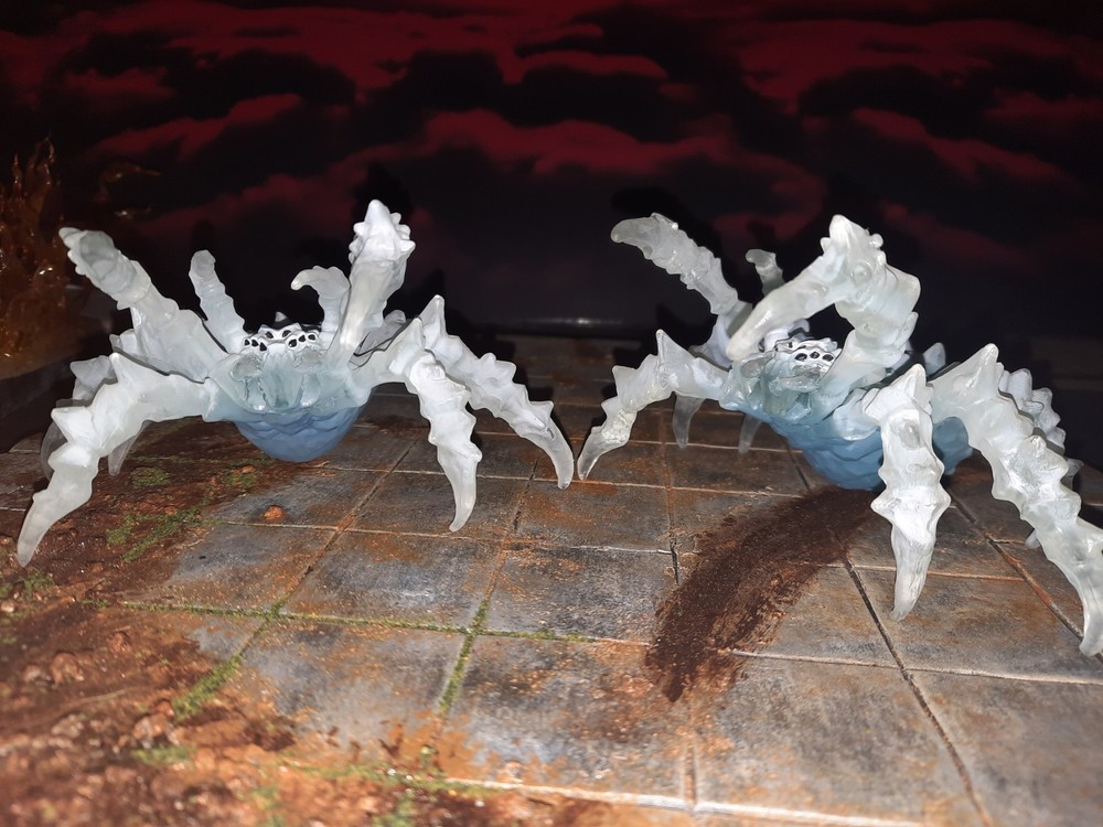 2 Schleich Eldrador Creatures Ice Spider, Action Figures