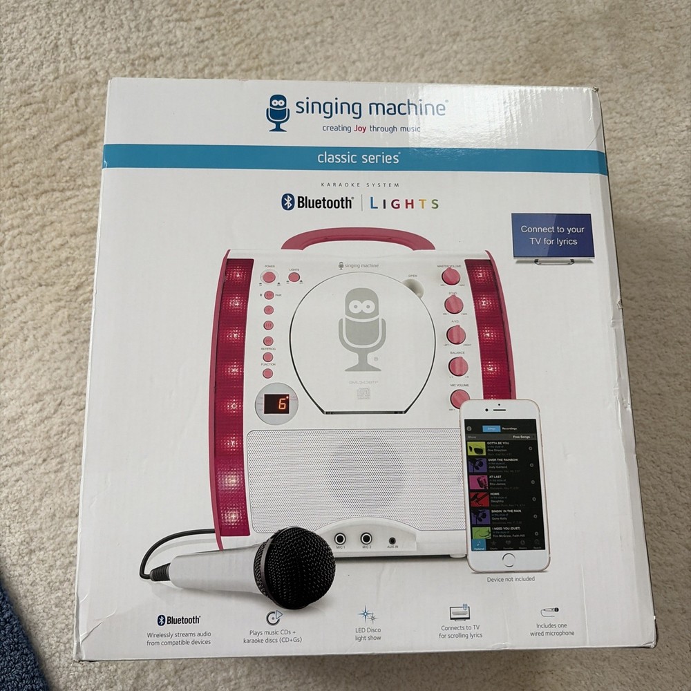 Karaoke singing machine sml343btp