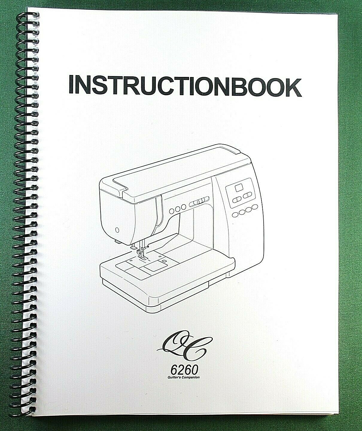 Janome 6260QC Instruction Manual: 52 Pages & Protective Covers!