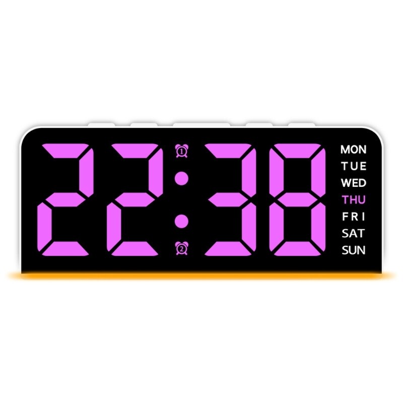 6inch LED Digital Clock With Bottom Lighting and Adjustable Brightness