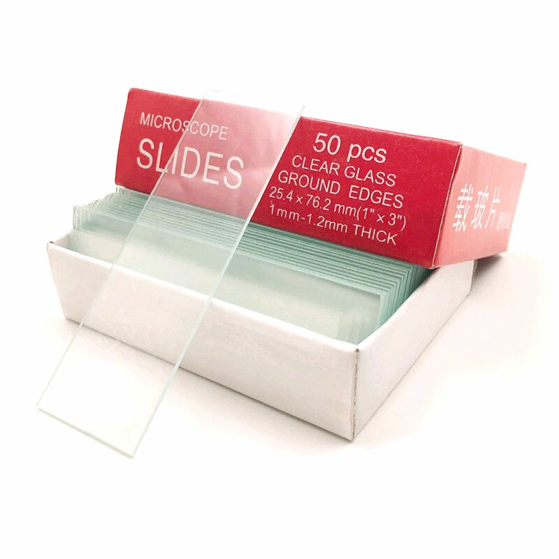 Microscope Accessories 50 BLANK MICROSCOPE SLIDES and 100 SQUARE COVER SLIPS