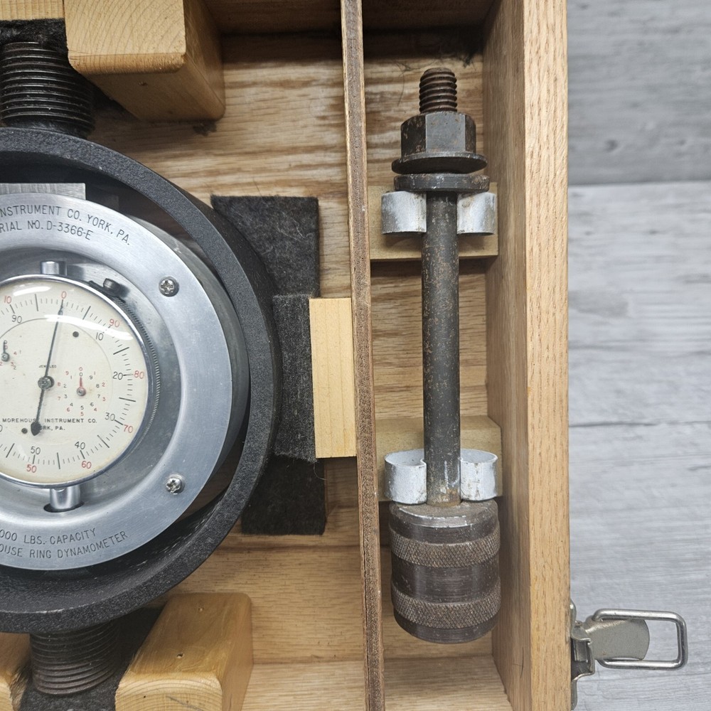 MOREHOUSE 5000 LB CAPACITY RING DYNAMOMETER CALIBRATOR