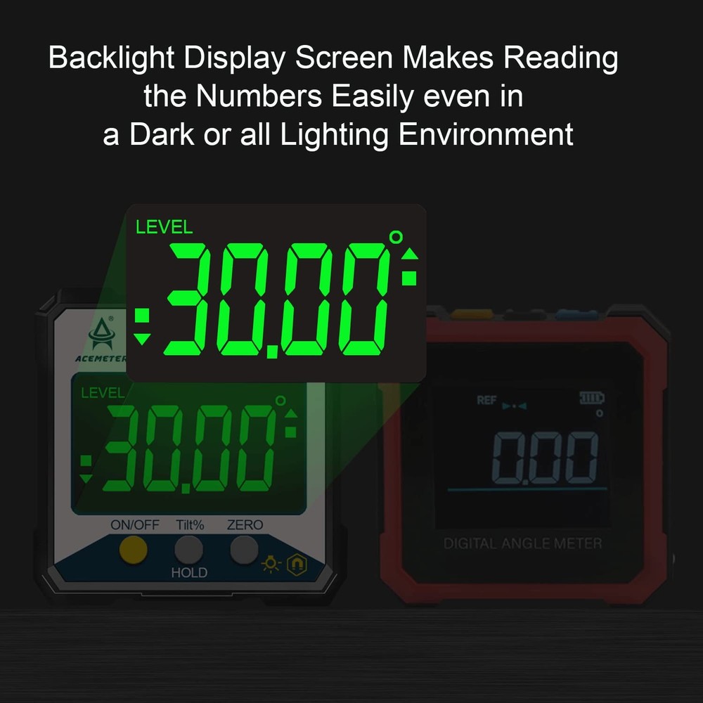 Magnetic Digital Angle Finder Protractor Inclinometer- Digital Inclinometer -...