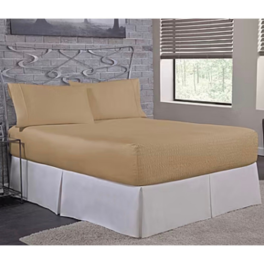 Martex 4 Pieces Queen Sheet Set Wrinkle Resistant