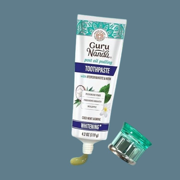 GuruNanda Hydroxyapatite Toothpaste, SLS &Fluoride Free,Whitening Toothpaste new