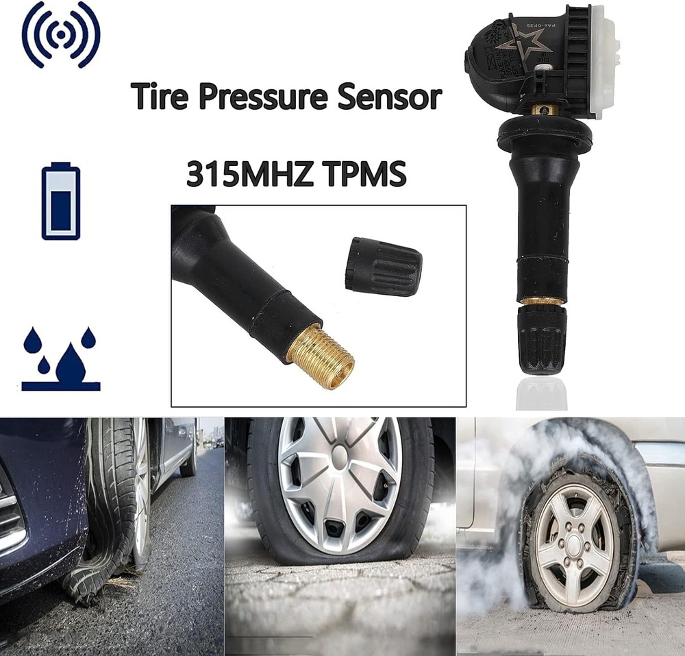 GM TPMS Sensors Pre-Programmed 315MHz Tire Pressure Replacement