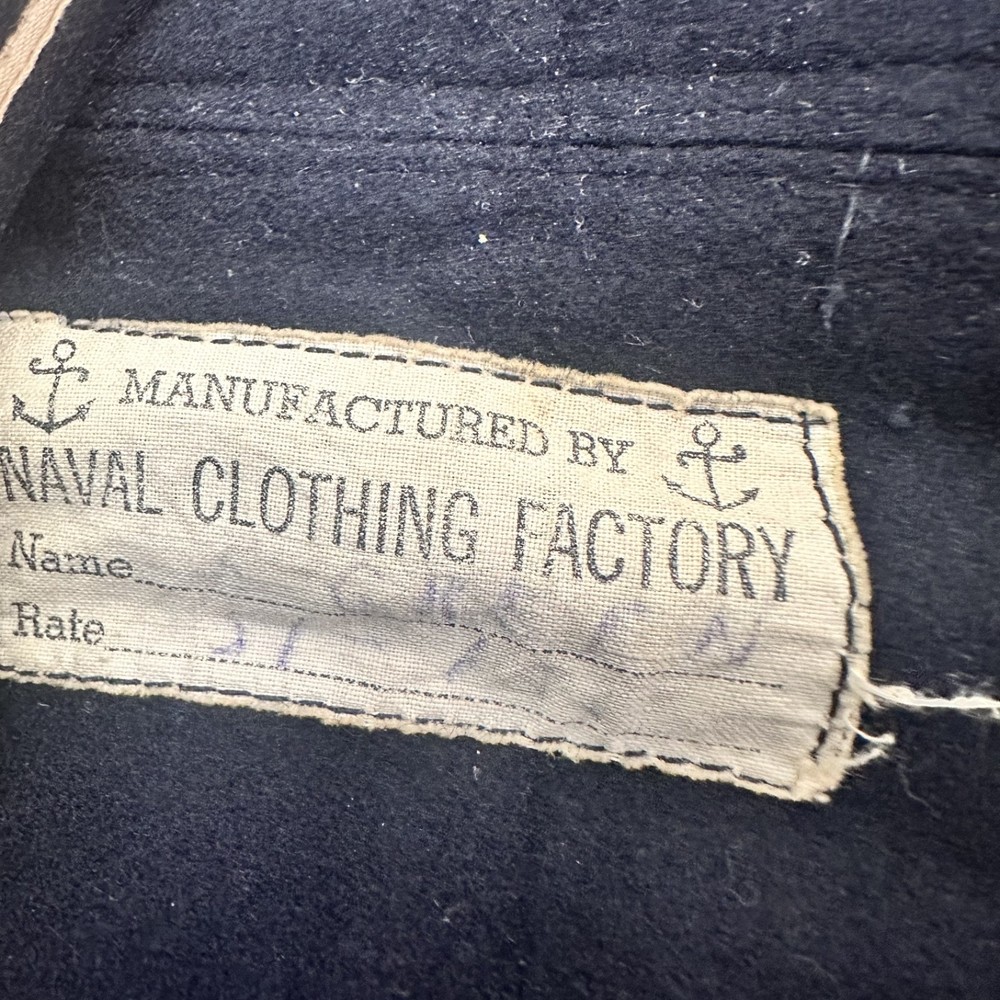 WWII NAVY Pullover Blue Wool size small Coast Guard Vintage 1940's