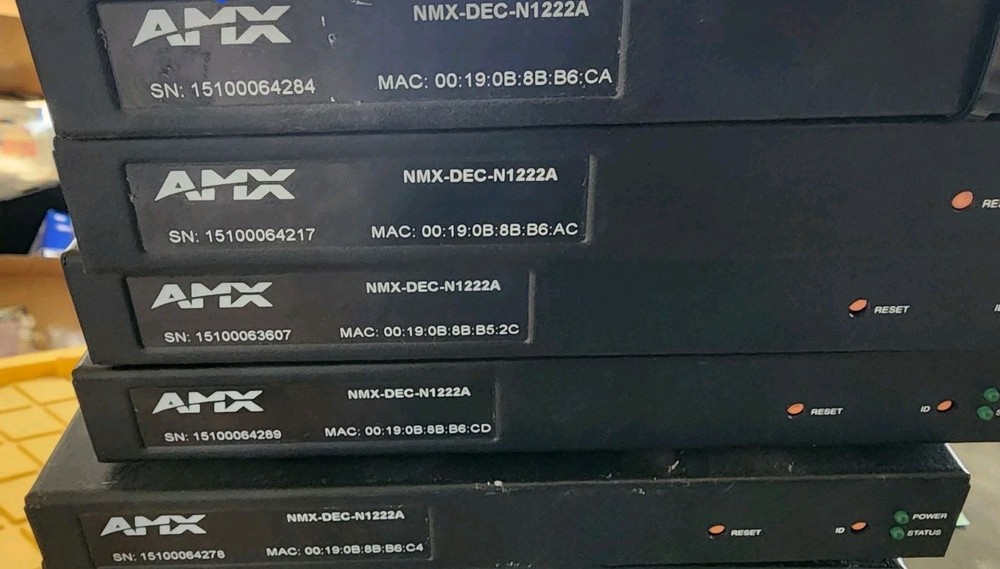 AMX NMX-DEC-N1222A Video Over IP Decoder