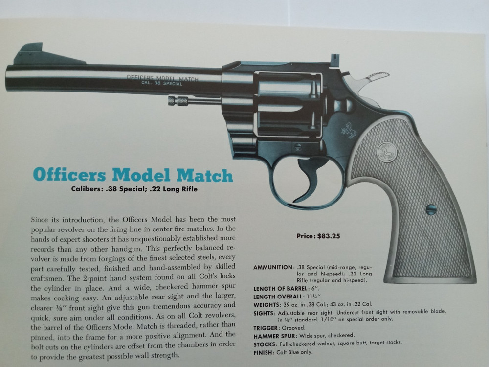 COLT *RARE* 1958 28 PAGE VINTAGE CATALOG SINGLE ACTION ARMY/PYTHON/WOODSMAN