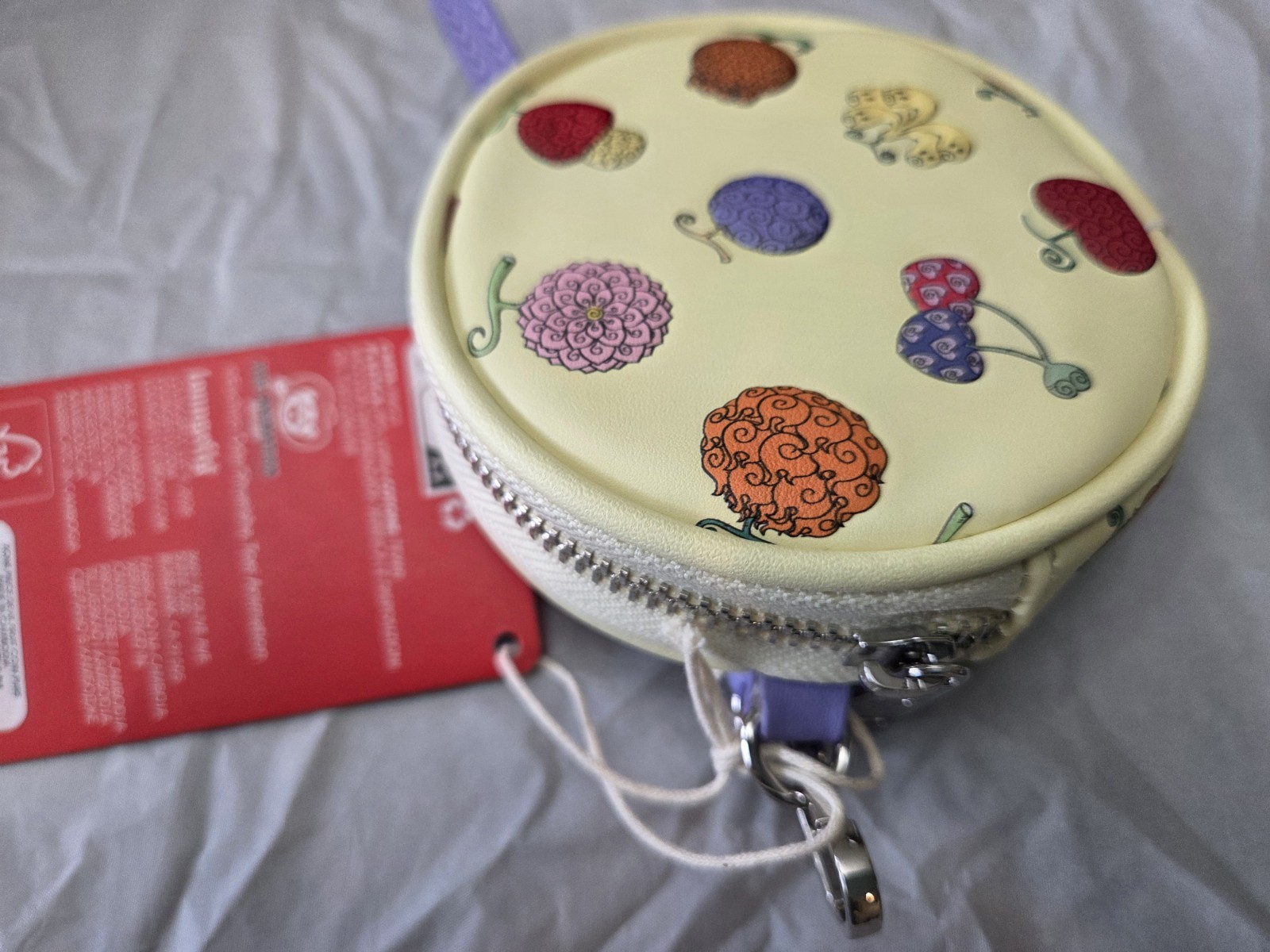 Loungefly One Piece Devil Fruit Allover Print Coin Purse-NWT