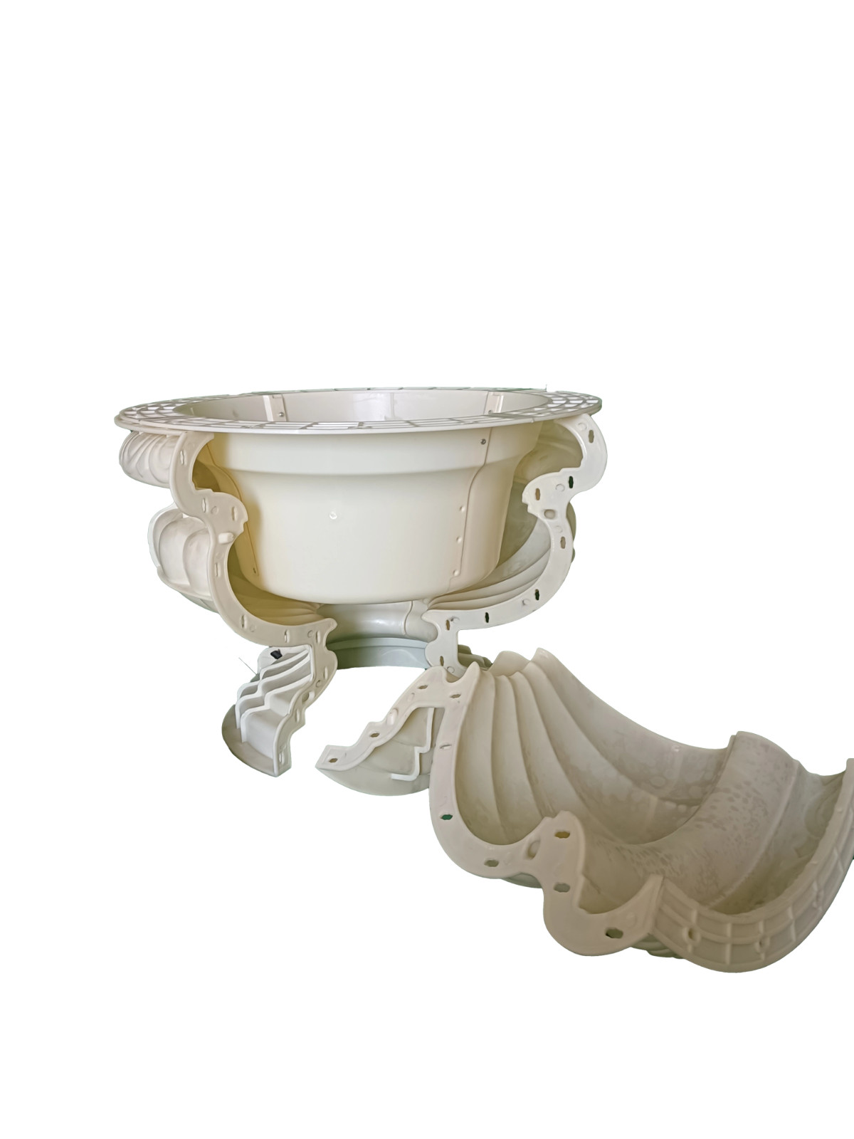 Reazone ABS High Quality Diameter 80cm Plastic Precast Concrete Flower Pot Plant