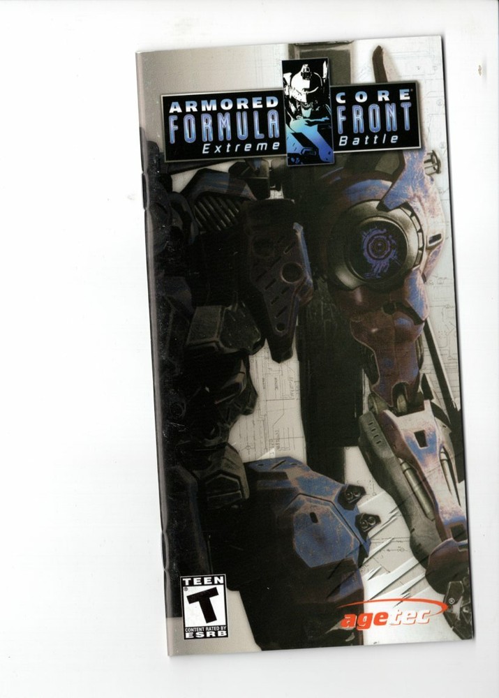 Armored Core Formula Front Extreme Battle PSP MANUAL ONLY Authentic