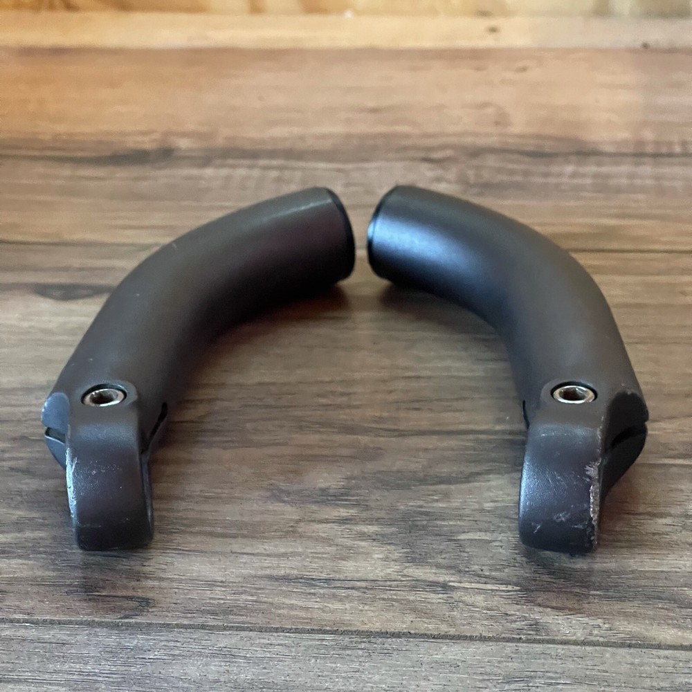 Icon Trek Gray Anodized Bar Ends Oversized Short Bend