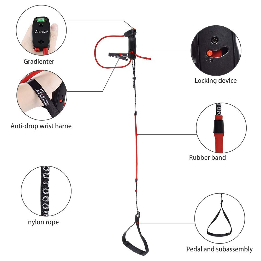 Archery Bow Trainer Draw Training Aid Device Strength Stretch Band Exerciser ...