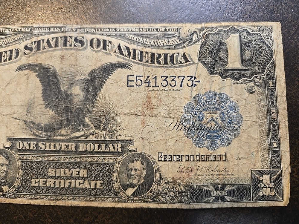 1899 $1 Black Eagle Silver Certificate Fr 226 A One Dollar