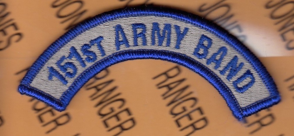 US Army 151st ARMY BAND OCP ~4" tab patch c/e