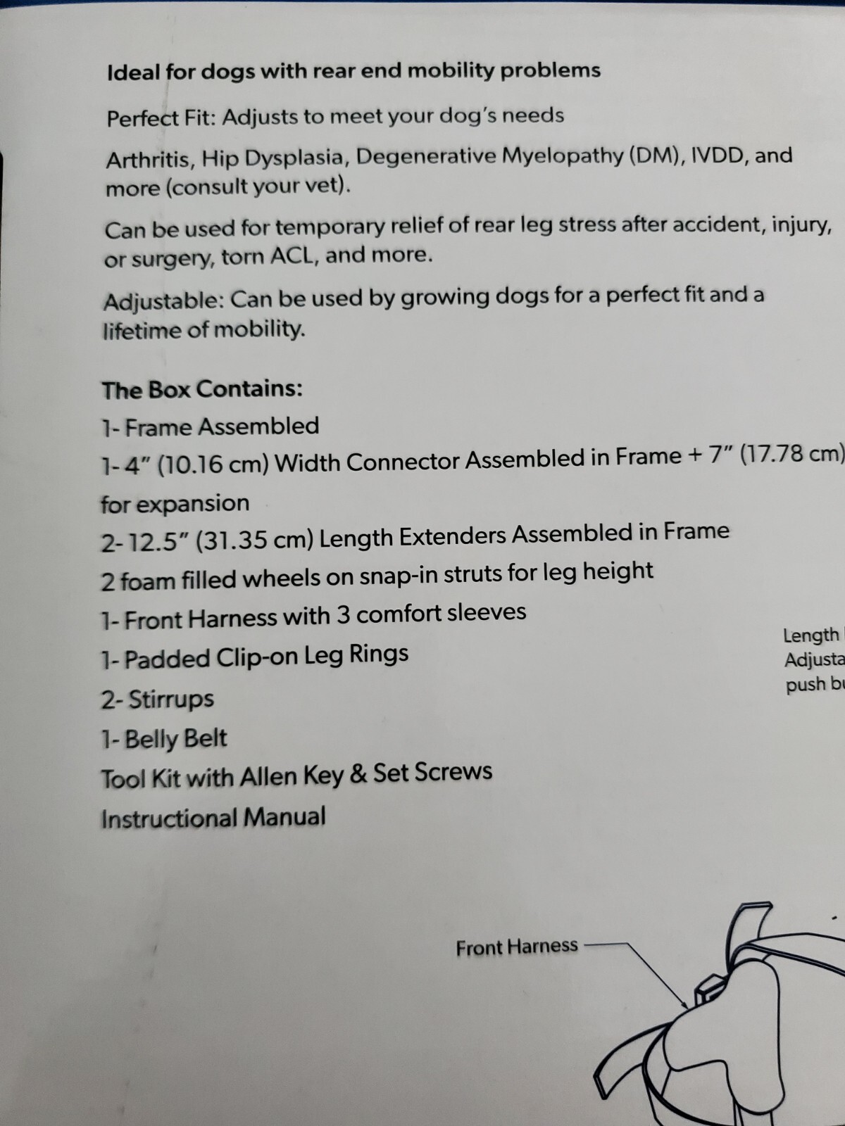 Dog Wheelchair - For Small Dogs 11-25lbs - By Walkin' Wheels Camo, Pink, Seafoam