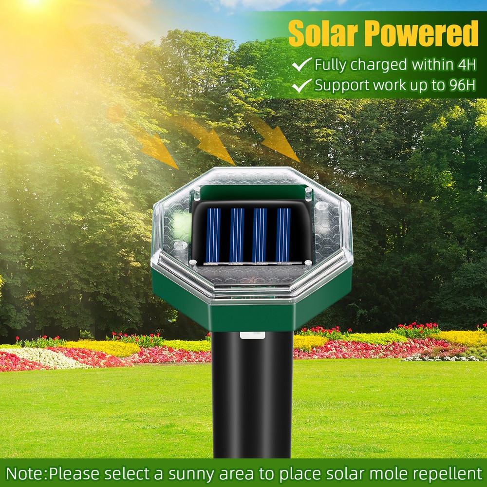 4 Pack Solar energy mousetrap octagonal model New