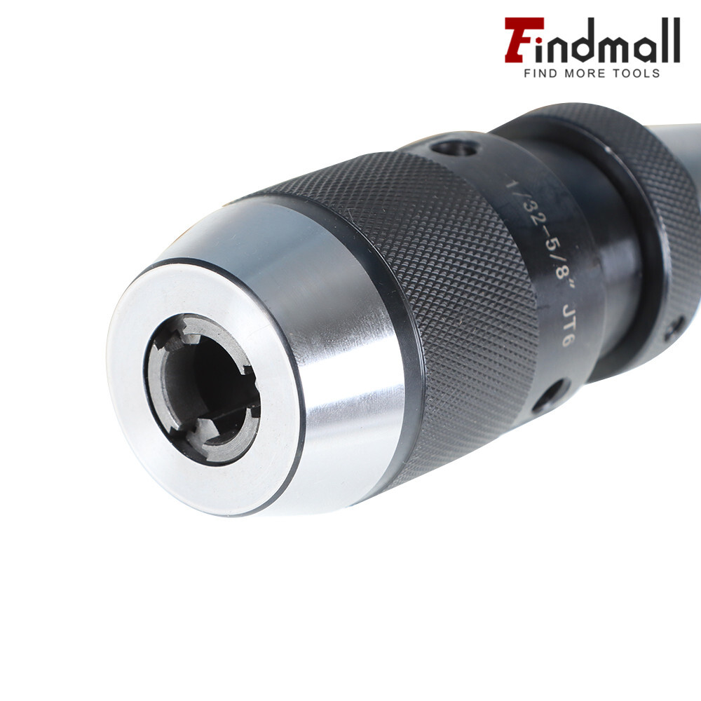 1/32"- 5/8" Keyless Heavy Duty Drill Chuck JT6 Self Tighten W/R8 Shank Adapter