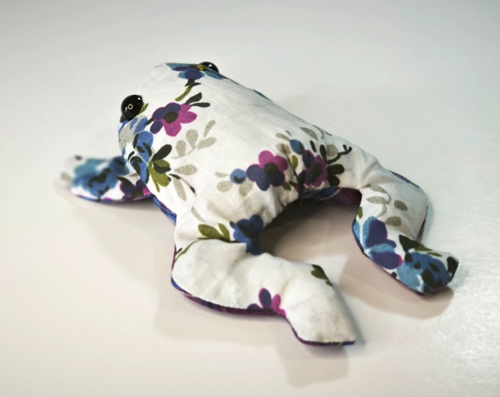 Baby Frog Sewing Pattern: Stuffed Toad Bean Bag Toy (PDF)