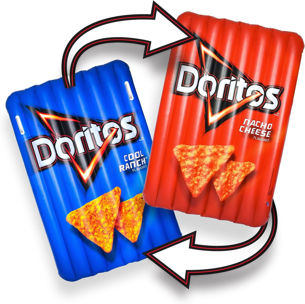 Doritos® Reversible Pool Float Double Sided Cool Ranch and Nacho Cheese Inflatab