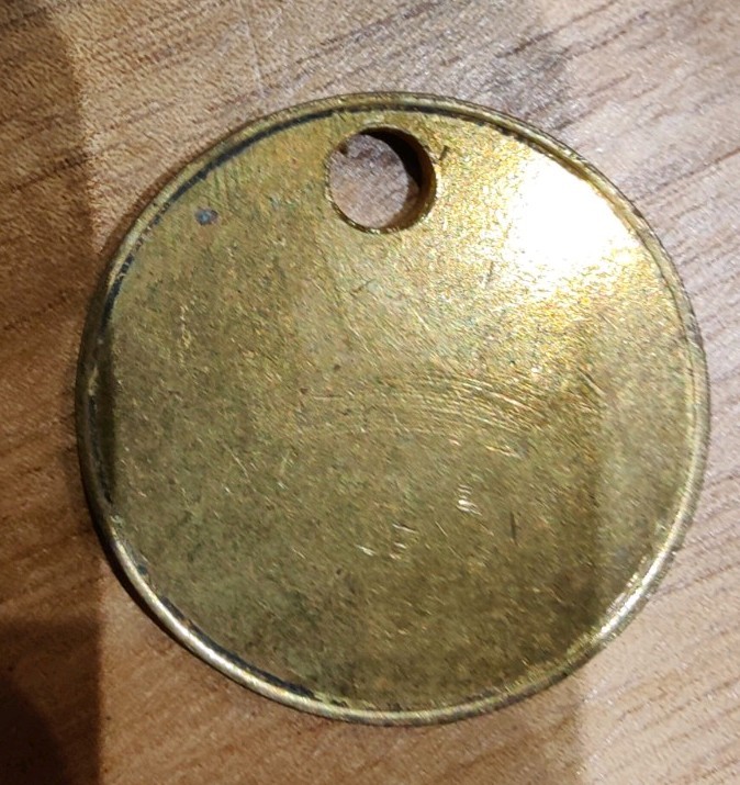 Woolley Colliery Pit Check Tally Marked Clapham Woolley Colliery 3992