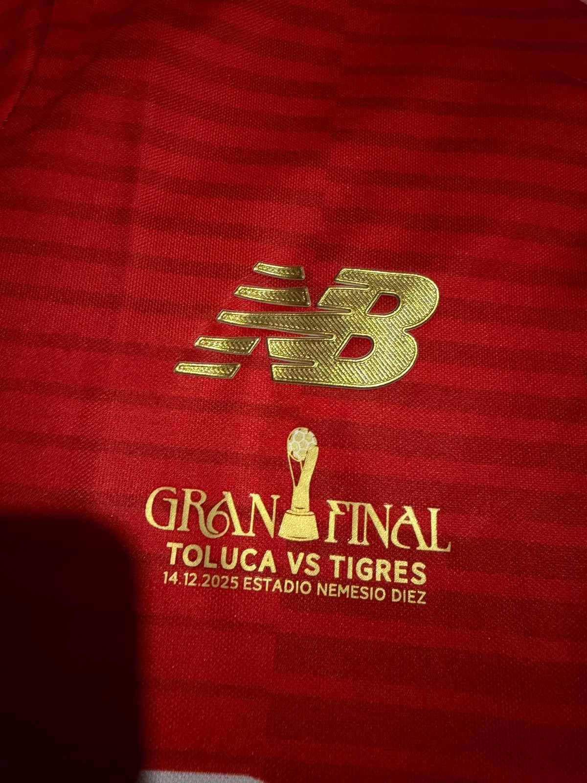 Toluca F.C 2025/26 Alexis Vega BICAMPEÒN Home Red Jersey S-4X PLEASE READ DESCR