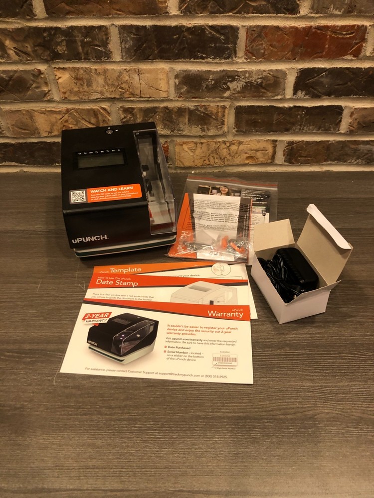 uPUNCH Digital Time Clock And Date Stamp Bundle