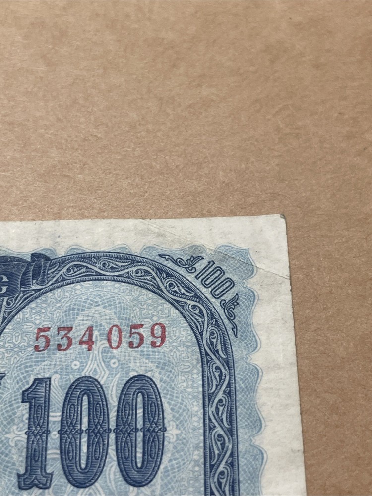 Greece 100 Drachmas 1953