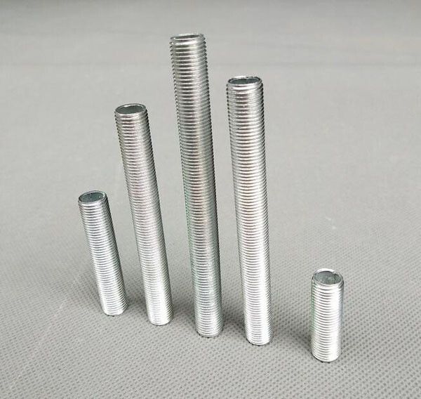 10Pcs M6 Hollow Threaded Rod Tubes Side Electric Light Socket Accessories