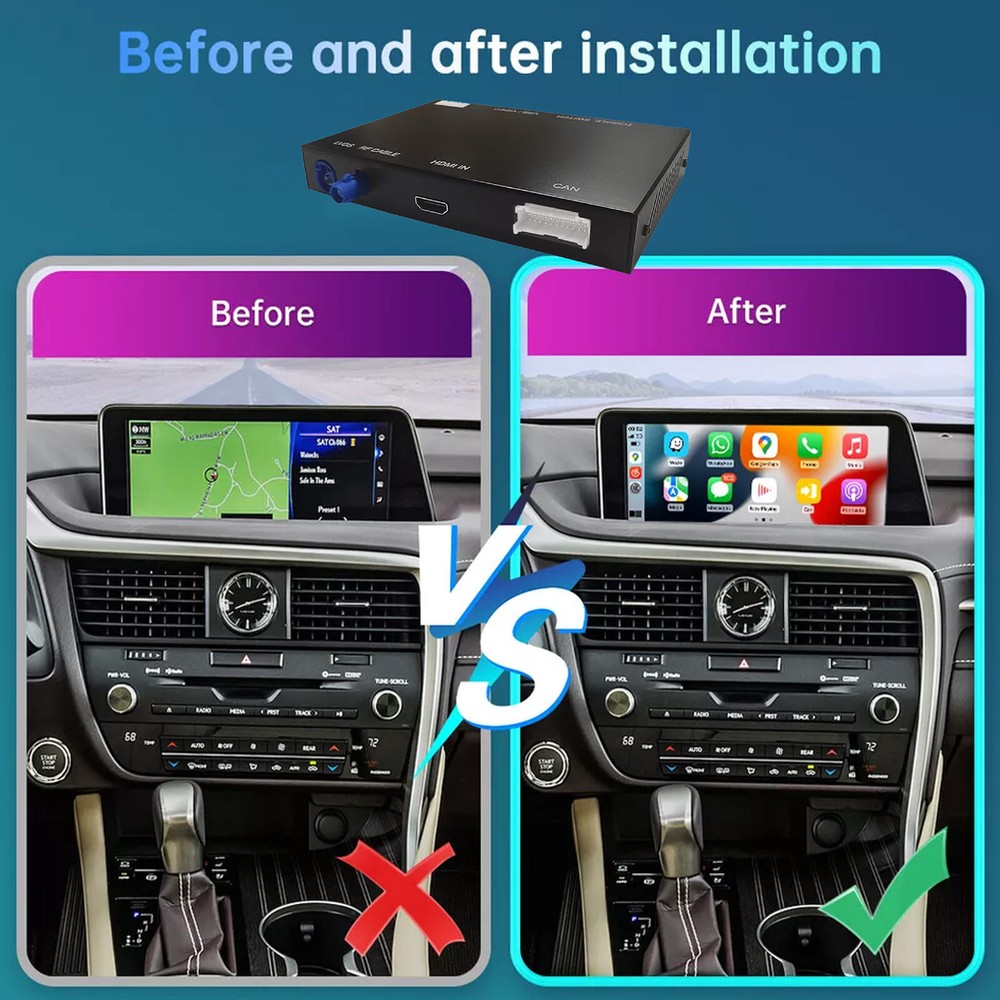 Wireless Carplay Android Auto Module For Lexus RX 2016-2019 Mirror Link AirPlay