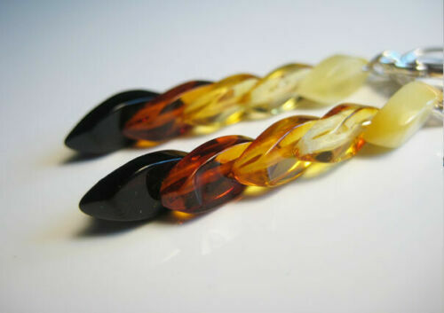 Genuine Baltic Amber Natural Earring !!!