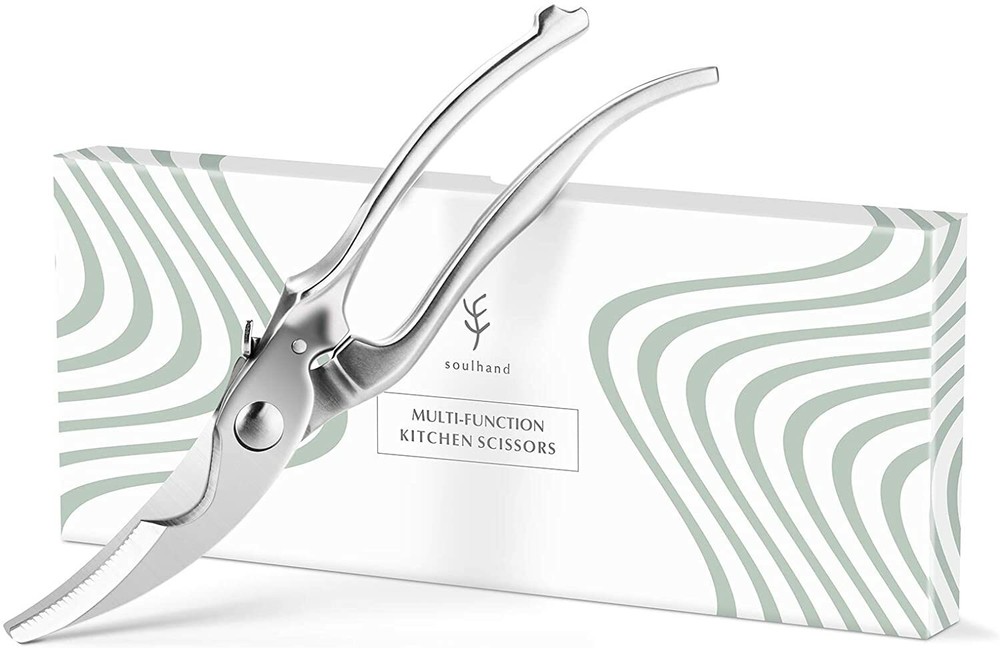 Soulhand Kitchen Shears with Solid Core Steel Shank, Multipurpose Heavy Duty