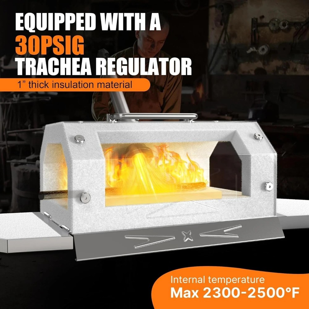 Single Burner Propane Forge for Home＆Professional, Gas Forge-Efficient Heating