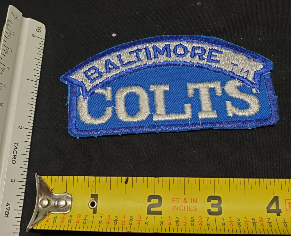 Baltimore Colts Vintage Patch Emblem Old Logo Large 4 Inch Patch