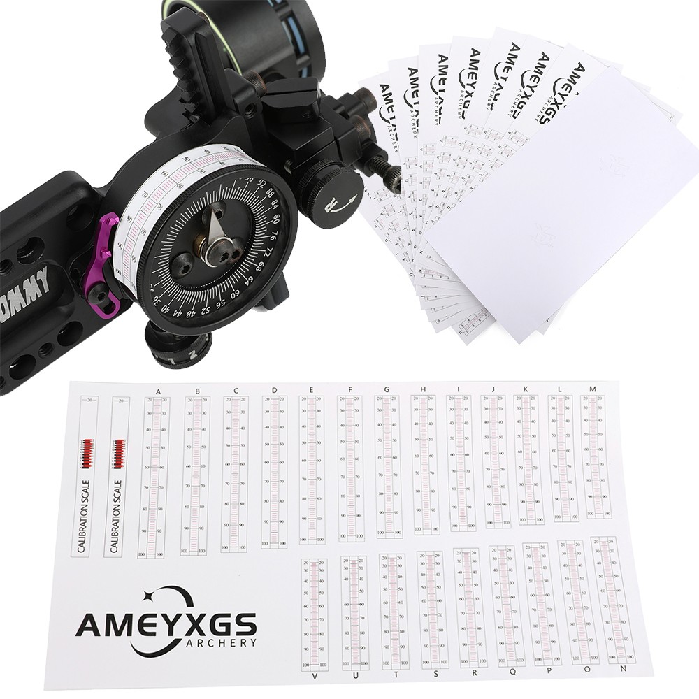 Target Practice 10PCS Extended Range Replacement Sight Tape Yardage Tapes PVC