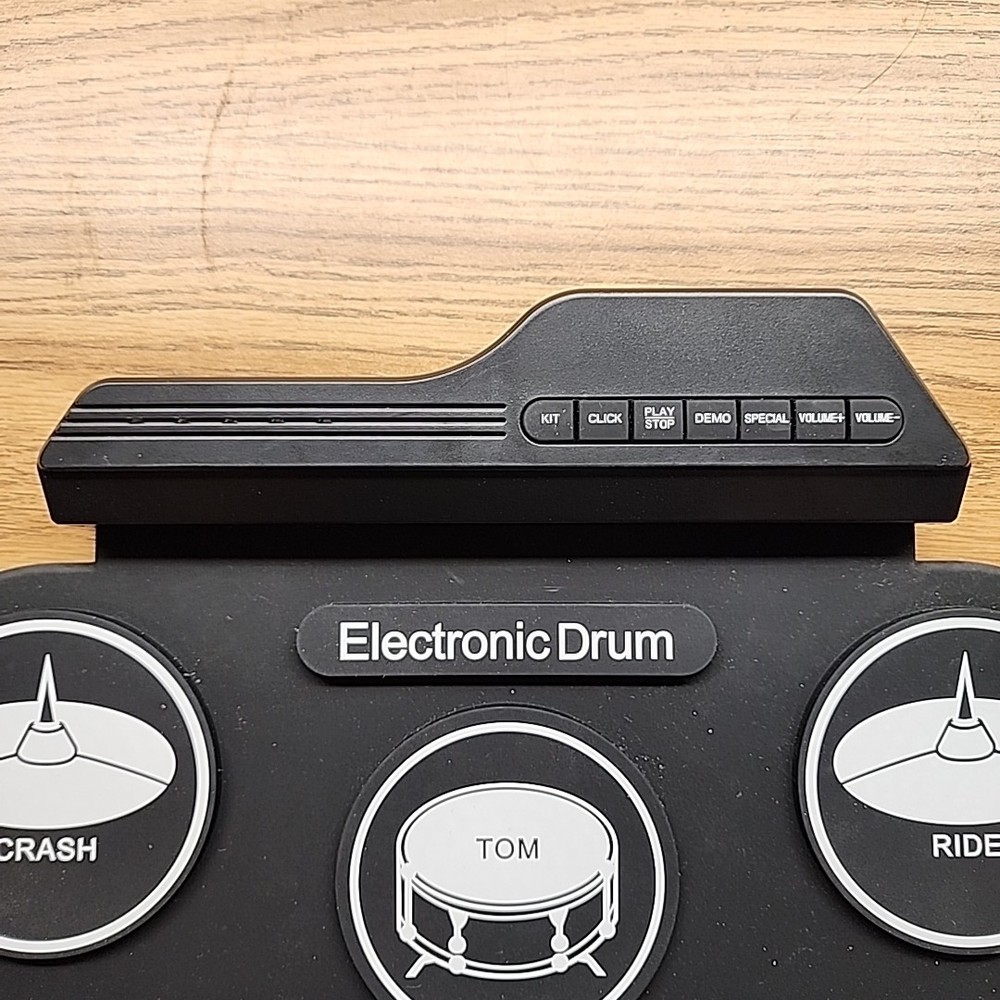 Drum Set Practice Pad Electronic Drum Pad With Pedals - Tested Works