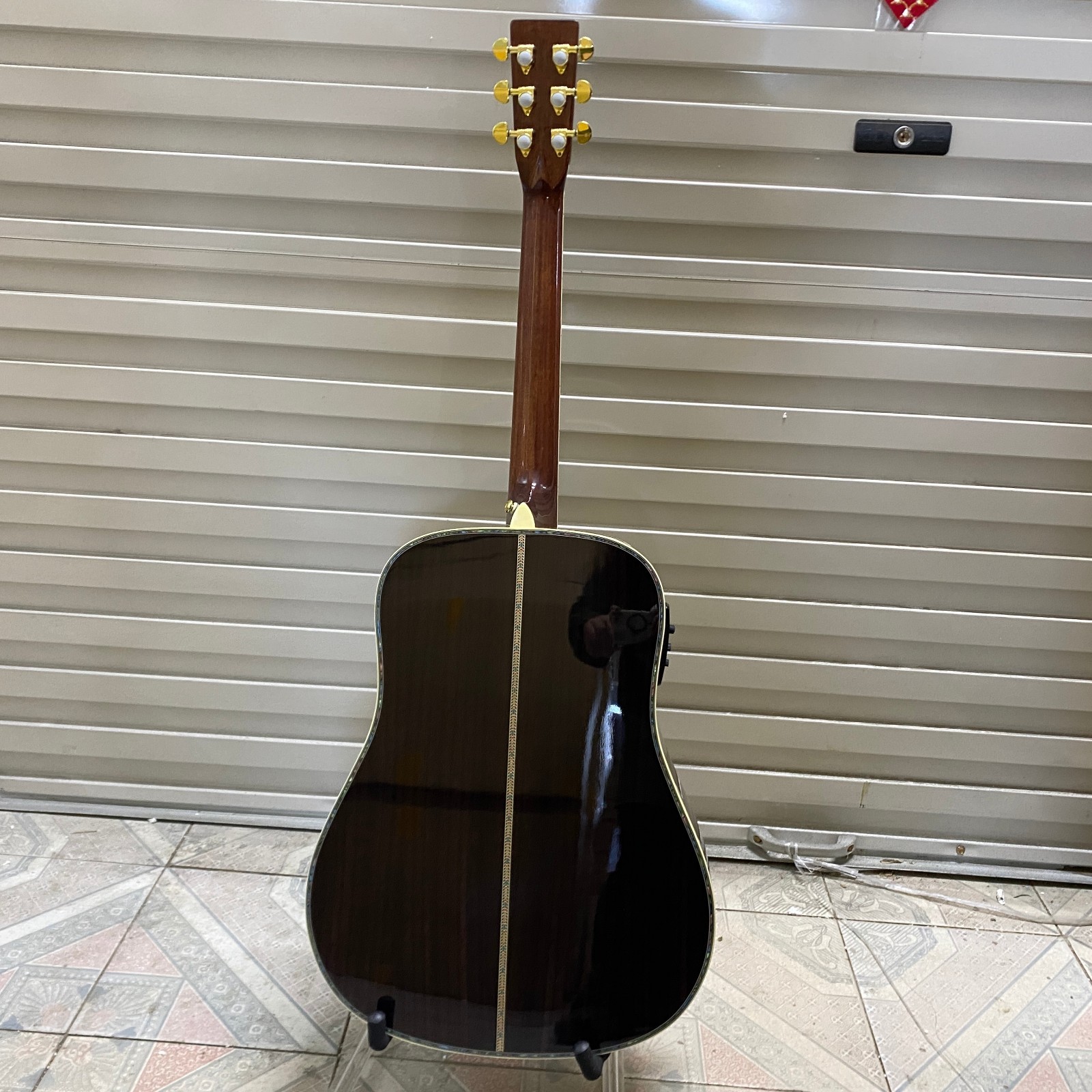 US stock ! D45 ACOUSTIC GUITAR with EQ Abalone Inlay 20 frets